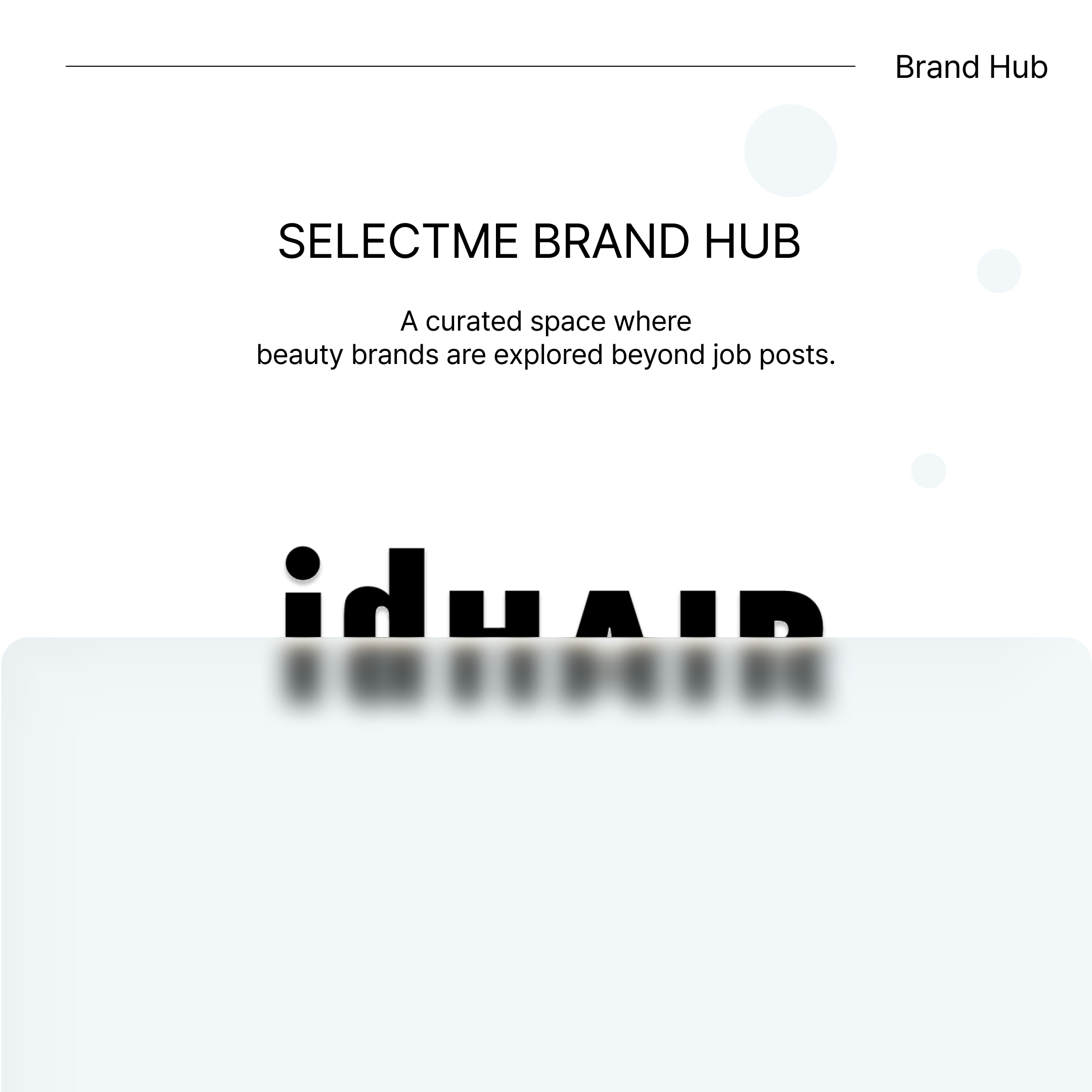 아이디헤어, 셀렉미 브랜드관 입점 안내